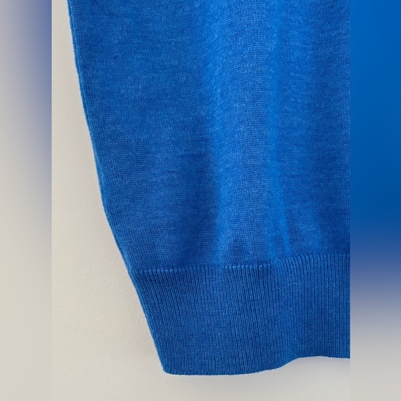 Jack Nicklaus Men's Size Large Golf Sweater Vest 1/4 Zip Pullover Bear Logo Blue - Picture 4 of 10